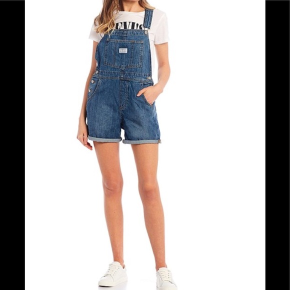 Levi's Pants - EUC Levi's® Vintage Rolled Cuff Shortalls SZ M